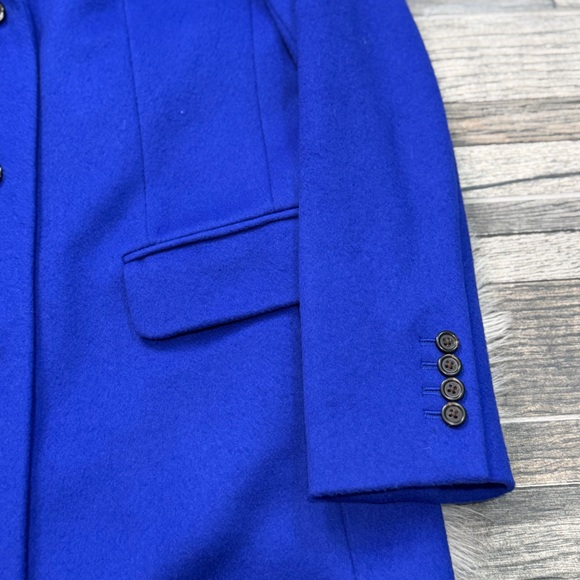 J. Crew Nello Gori Single Breasted Italian Wool Peacoat in Cobalt Blue - Picture 5 of 13